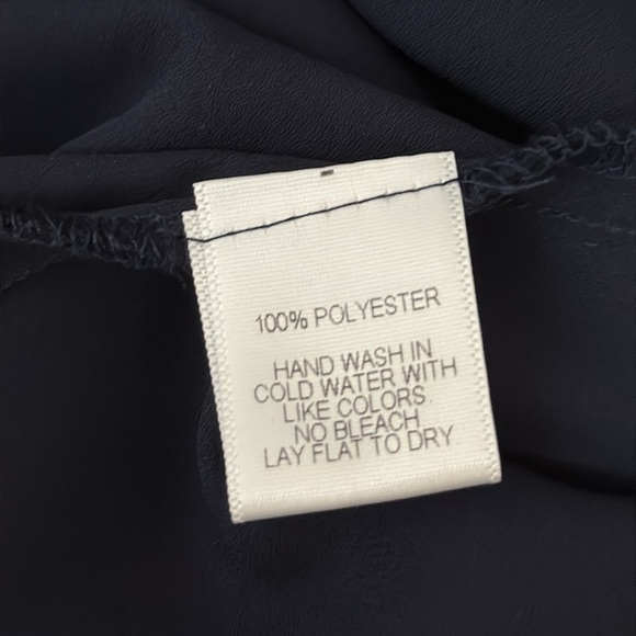 Gibson Nordstrom Flutter Sleeve Sleeveless Flowy Top in Navy Size XL - Picture 10 of 10